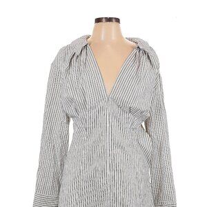Zara grey / white striped tunic - Size L